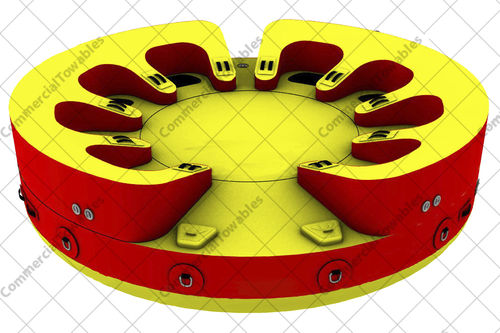 Bouée tractée max. 8 personnes - PVC ROCKET 4 + 4 - Commercial Towables