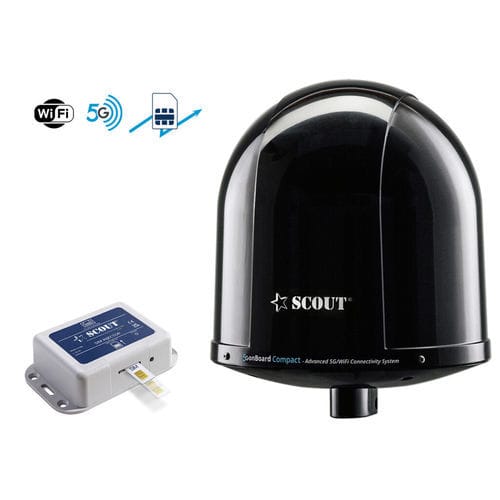 Antenne internet - 5G onBoard Compact Black - Scout S.r.l. - LAN / 5G / pour bateau