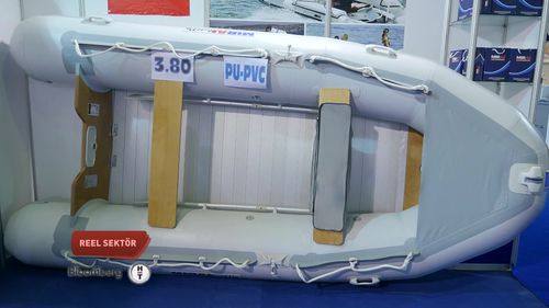 Bateau pneumatique hors-bord - ROLL-UP BOT 3,80 mt. - MIRAI - pliable / max. 5 personnes / plancher en aluminium