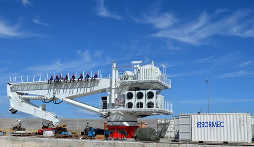 Grue pour navire - M4500/EL - Sormec - de pont / à flèche articulée