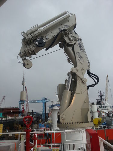 Grue pour navire - FB Series - Sormec - télescopique / à flèche articulée / pliable