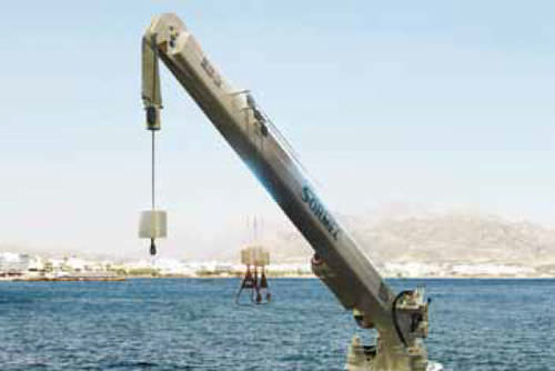 Grue pour navire - RB Series - Sormec - de pont / à flèche relevable
