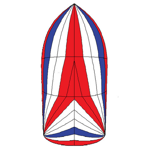 Spinnaker symétrique - SYM8 - Spinnaker One - pour voilier de croisière / coupe tri-radiale / en nylon