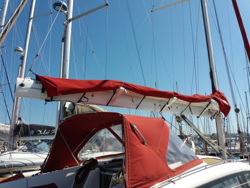 Bôme pour voilier - Boom with fixed carbon wings for lazy jack - Axxon Composites - en carbone