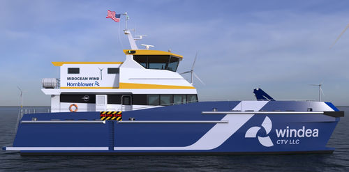 Navire spécial de transport de personnel - IC21049 - Incat Crowther - pour parc éolien / catamaran / en aluminium