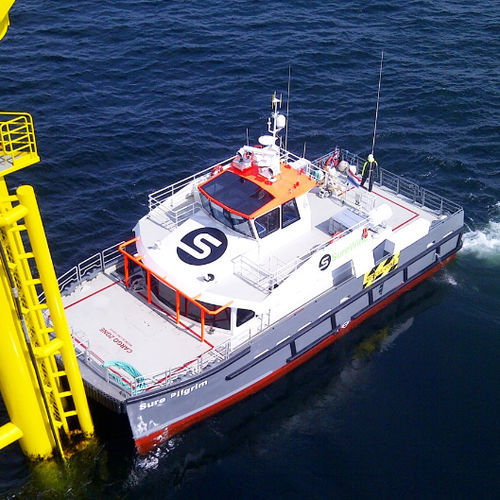 Bateau de transport de personnel - Sure Pride - Incat Crowther - bateau de service pour parc éolien / catamaran / in-bord