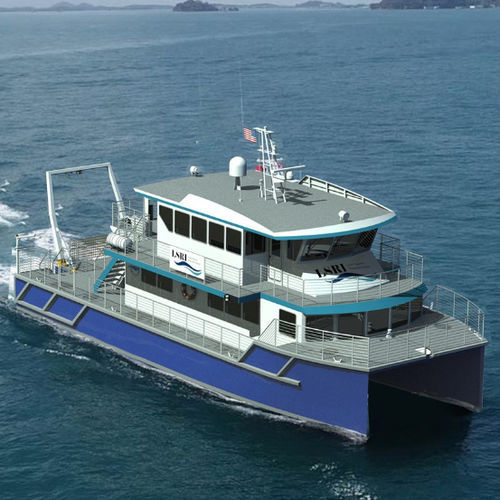 Bateau de recherche scientifique - IC22018 - Incat Crowther - catamaran / in-bord / en aluminium