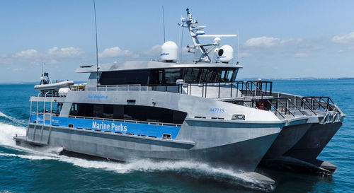 Bateau de surveillance - Reef Resilience - Incat Crowther - catamaran / in-bord / en aluminium