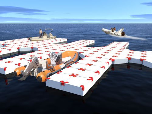 Ponton modulable - TAFF - Modular Floating System - flottant / d'amarrage / de bateau