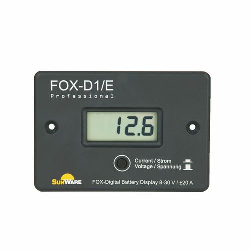 Contrôleur de charge pour batterie - FOX Series - SunWare Solartechnik - pour panneau solaire / pour bateau / à affichage numérique