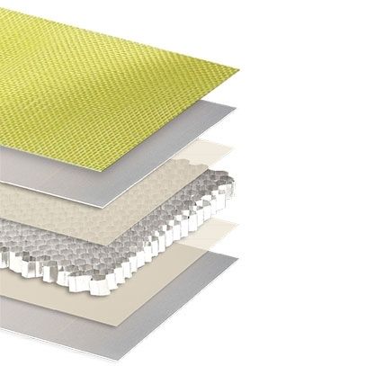 Panneau sandwich pour cloison de navire - Ballistic  - Cel Components s.r.l.  - pour isolation phonique / pour plafond de navire / pour sol de navire