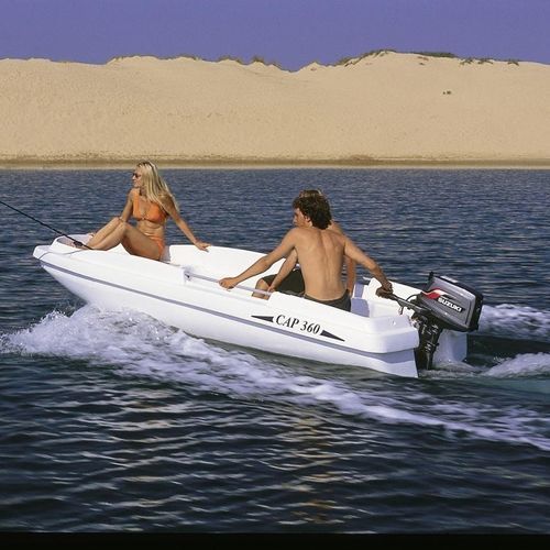Coque open hors-bord - CAP 360 SEA - RIGIFLEX SAS - de pêche sportive / max. 6 personnes / bain de soleil