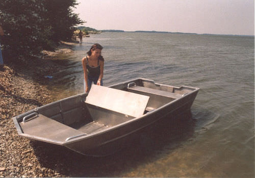 Barque hors-bord - AktuAl 34 - MANDL - Living on Water, Ltd. - de pêche sportive / en aluminium / max. 4 personnes