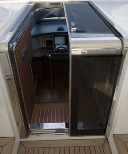 Porte de descente - Tecnoinox   - pour bateau / coulissante / en acier inoxydable