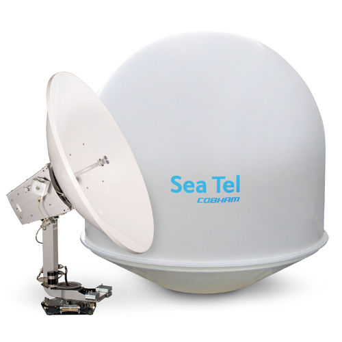Antenne TV - Sea Tel 5004 - Cobham - satellite / bande Ku / pour bateau