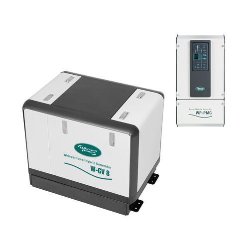 Groupe électrogène diesel - W-GV 8 MOBILE - WhisperPower - pour bateau / insonorisé / avec alternateur