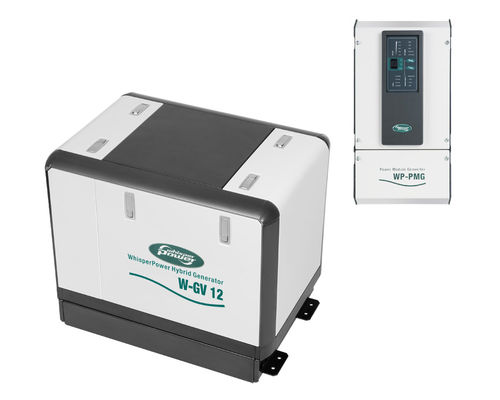 Groupe électrogène diesel - W-GV 12 MOBILE - WhisperPower - pour bateau / insonorisé / avec alternateur