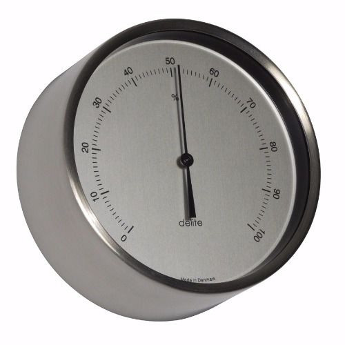 Hygromètre analogique - 605700 - Delite  - en inox / blanc