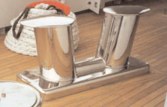 Taquet d'amarrage pour ponton - Beekmans RVS   - pour bateau / double / en inox