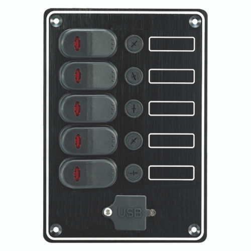 Tableau électrique pour bateau - 10067-USB - AAA WORLD-WIDE ENTERPRISES LTD. - de courant / étanche / avec port USB