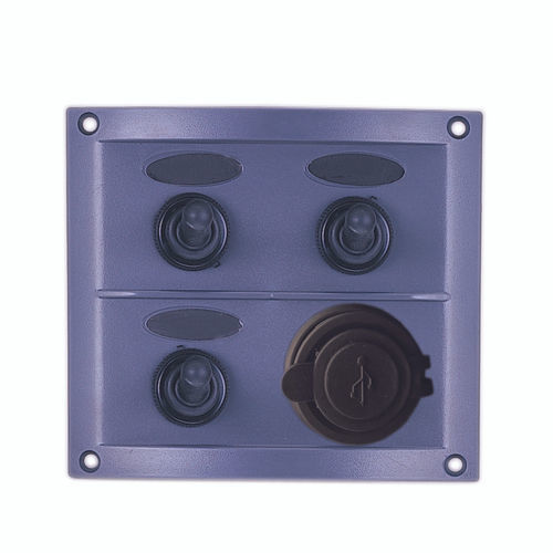 Tableau électrique pour bateau - 10140-U2C - AAA WORLD-WIDE ENTERPRISES LTD. - étanche / avec port USB