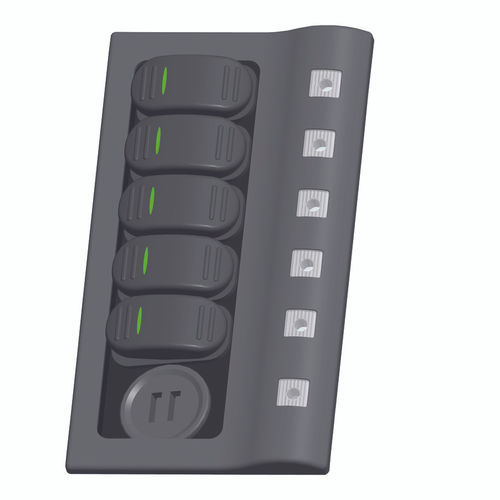 Tableau électrique pour bateau - 10325-UAC - AAA WORLD-WIDE ENTERPRISES LTD. - étanche / avec port USB