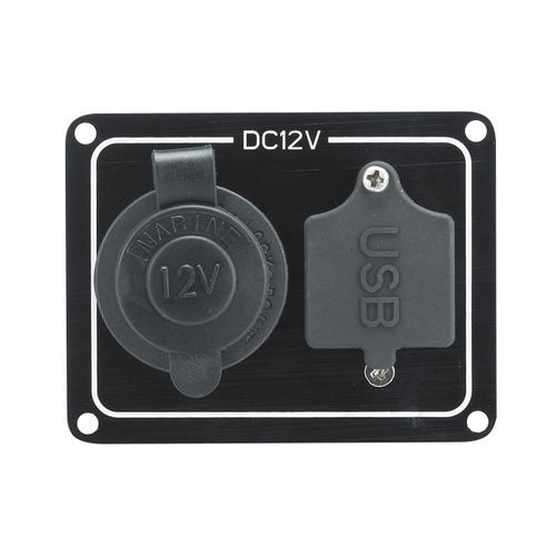 Prise allume-cigare et port USB pour bateaux - 70063-BK - AAA WORLD-WIDE ENTERPRISES LTD.