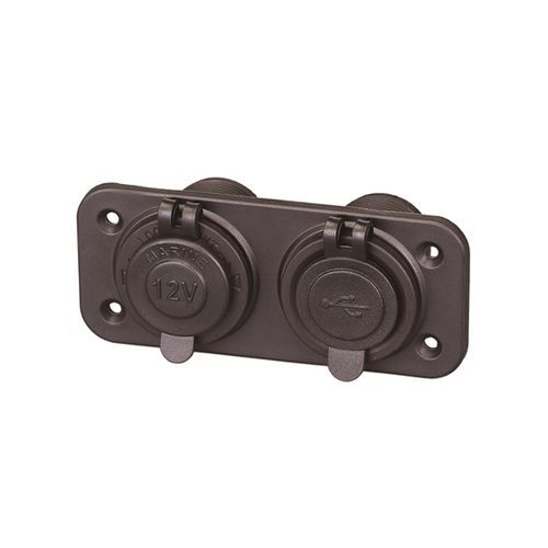 Prise allume-cigare et port USB pour bateaux - 01434 - AAA WORLD-WIDE ENTERPRISES LTD.