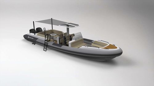 Bateau pneumatique hors-bord - 10.7M - Xtenders - bimoteur / semi-rigide / à console centrale