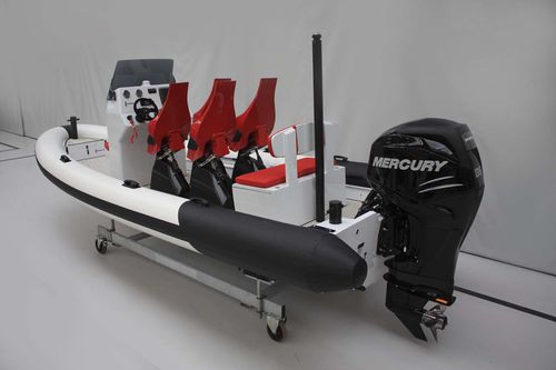 Bateau pneumatique hors-bord - T/T Gemini - Xtenders - semi-rigide / à console centrale / open