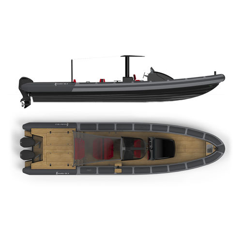 Bateau pneumatique hors-bord - 12.3M GUEST - Xtenders - bimoteur / semi-rigide / à console centrale