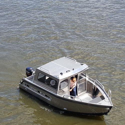 Day-cruiser hors-bord - MC 550 - MS Boat - à cockpit fermé / de sport / de pêche sportive