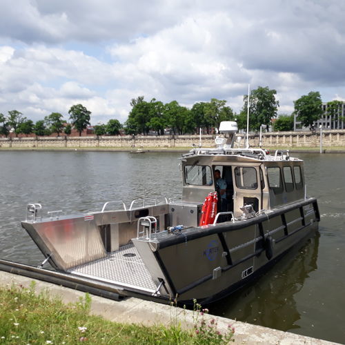 Bateau de support pour la plongée - CAT 950 WT - MS Boat - bateau de service / catamaran / hors-bord