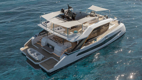 Motor-yacht catamaran - 76 - WIDER Yachts - de croisière / à fly / 4 cabines