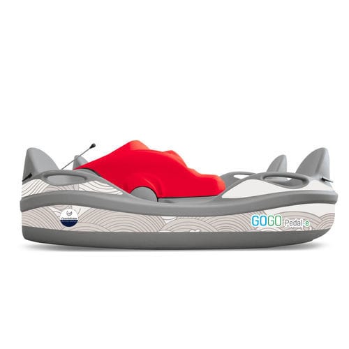 Bateau à pédales assistance électrique - GOGO Pedal-E - GARDASOLAR SRL - 5 places / multicolore / propulsion électrique