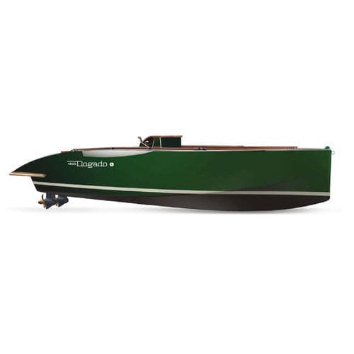 Coque open hors-bord - 1600 Dogado-E 2020 - GARDASOLAR SRL - électrique / bimoteur / en bois
