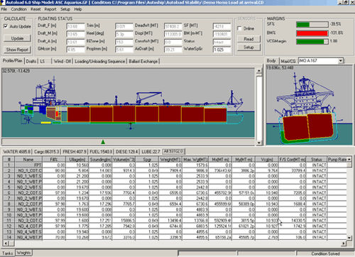 Logiciel de chargement - Autoship, Coastdesign Norway AS - pour navire / pour cargaison liquide
