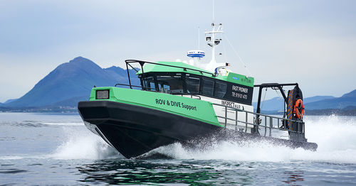 Bateau de sauvetage - HB 1411 LDC - HUKKELBERG BOATS - bateau de travail / bateau de support pour la plongée / bateau de service