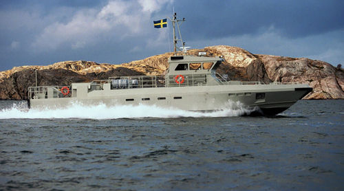 Bateau professionnel in-bord - 24 M - Swede Ship Marine AB - en aluminium / amphibie
