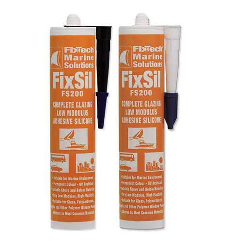 Colle silicone - FIX200 - FS200 - Fixtech Marine Solutions - multiusage / résistante aux UV