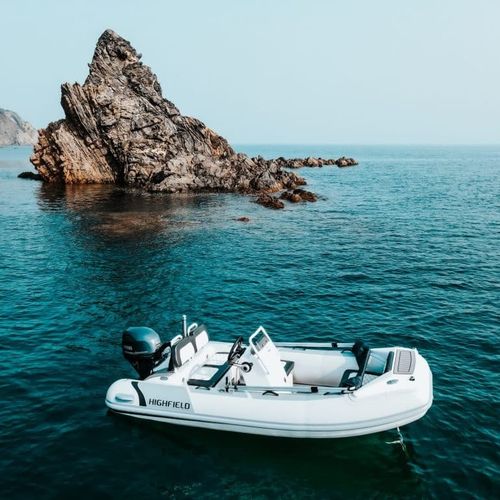 Bateau pneumatique hors-bord - SP 360 - HIGHFIELD BOATS - semi-rigide / open / à console latérale