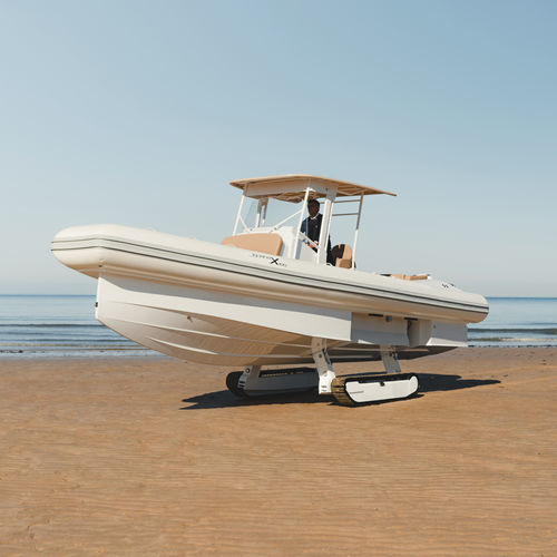 Bateau pneumatique hors-bord - X100 White Edition - Iguana Yachts - bimoteur / RIB / à console centrale