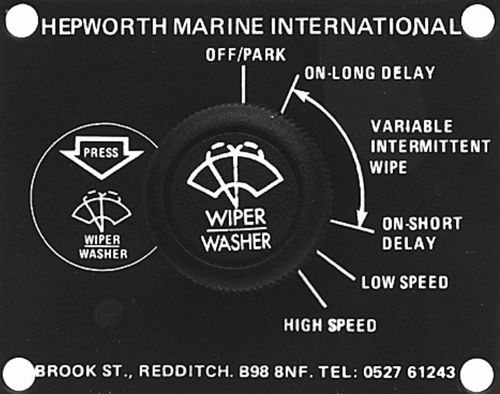 Interrupteur pour bateau - Multi-speed - B.Hepworth and Co. Ltd.  - d'essuie-glace / rotatif
