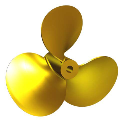 Hélice pour bateau - D10 - Italian Propellers S.r.l.  - à pas fixe / arbre d'hélice / 3 pales