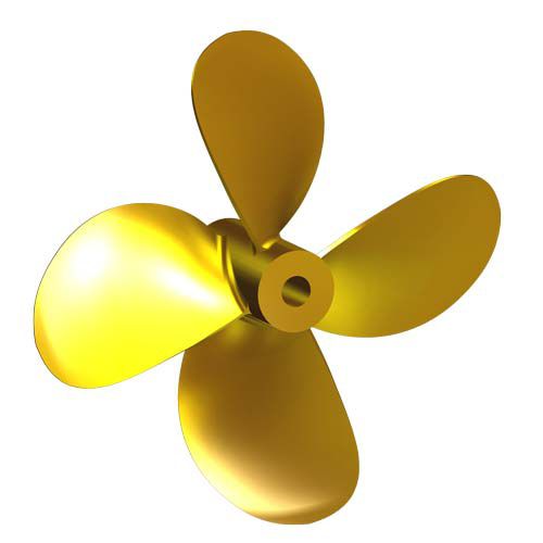 Hélice pour bateau - L6 - Italian Propellers S.r.l.  - à pas fixe / arbre d'hélice / 4 pales
