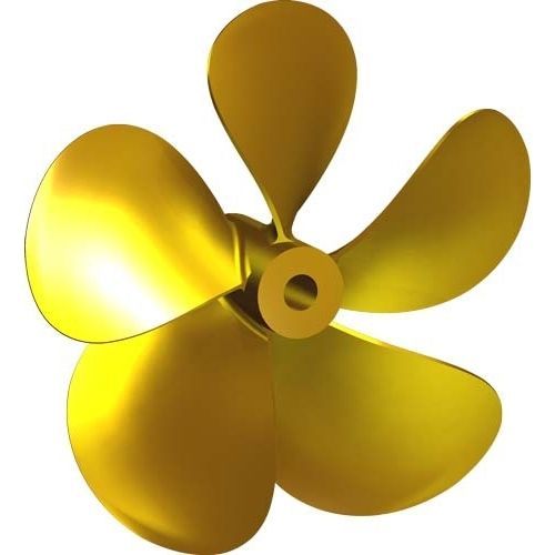 Hélice pour bateau - MV12 - Italian Propellers S.r.l.  - à pas fixe / arbre d'hélice / 5 pales