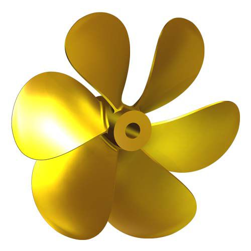 Hélice pour bateau - FV13 - Italian Propellers S.r.l.  - à pas fixe / arbre d'hélice / 6 pales