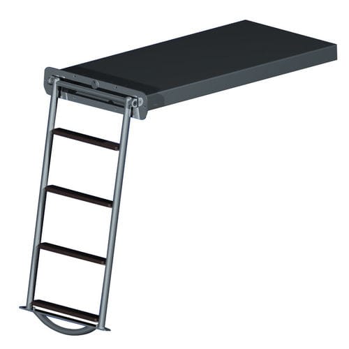 Échelle pour bateau - BALEARIA - Metalstyle Srl - escamotable / de baignade / pour plate-forme