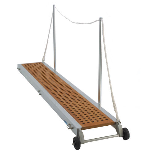 Passerelle pour bateau - NAOMI - Metalstyle Srl - manuelle / en aluminium / en teck