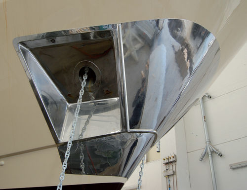 Plaque de protection de proue de bateau (en acier inoxydable) - MUSONI - Metalstyle Srl